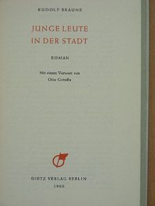 Rudolf Braune - Junge Leute in der Stadt [antikvár]