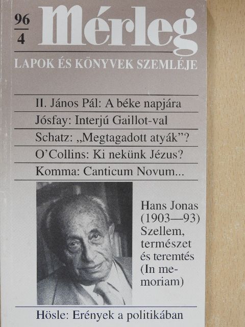 G. O'Collins - Mérleg 1996/4. [antikvár]