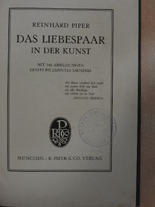 Reinhard Piper - Das Liebespaar in der Kunst [antikvár]