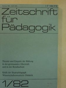 Dieter Schmied - Zeitschrift für Pädagogik Februar 1982 [antikvár]