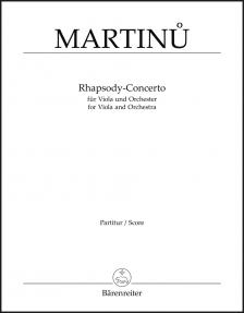 MARTINU - RHAPSODY-CONCERTO FÜR VIOLA UND ORCHESTRA, PARTITUR