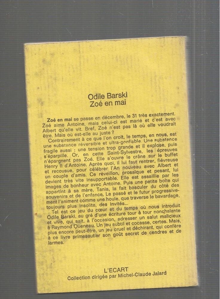 Odile Barski - Zoé en mai [antikvár]