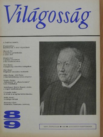 Bogárdi Szabó István - Világosság 1985. augusztus-szeptember [antikvár]