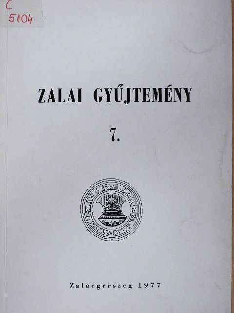 Szentmihályi Imre - Zalai gyűjtemény 7. [antikvár]