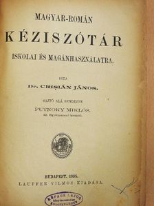 Dr. Crisián János - Magyar-román kéziszótár/Román-magyar kéziszótár [antikvár]