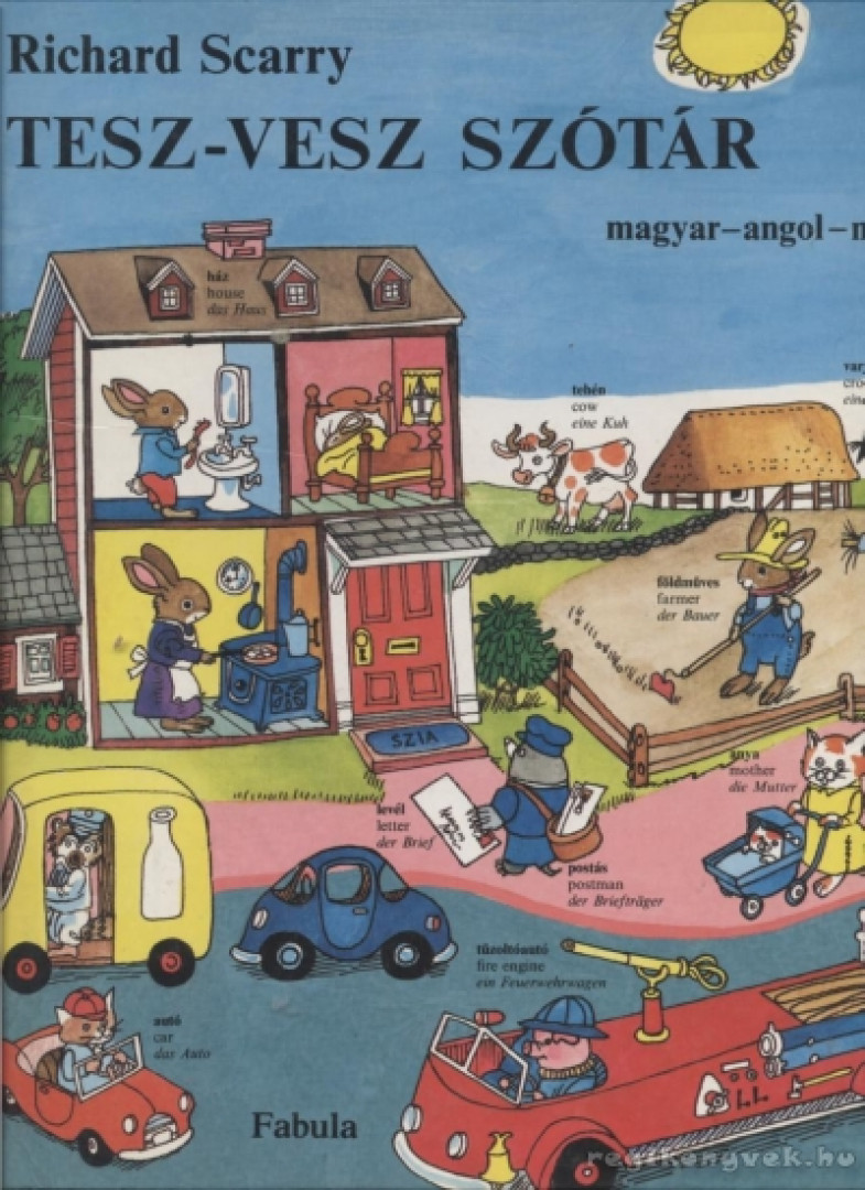 Richard Scarry - Tesz-vesz szótár - Magyar-angol-német [antikvár]