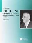 POULENC - CONCERTO EN SOL MINEUR POUR ORGUE, ORCHESTRE A CORDES & TIMBALES. PARTIE D'ORGUE