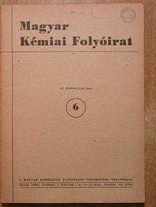 Andriska Viktor - Magyar Kémiai Folyóirat 1961. június [antikvár]