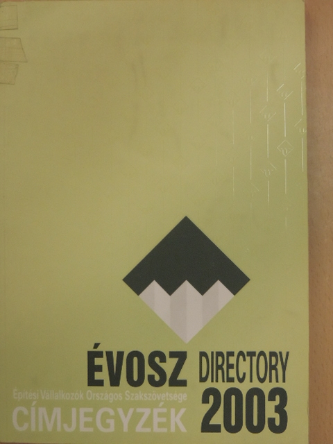 ÉVOSZ Directory 2003 [antikvár]