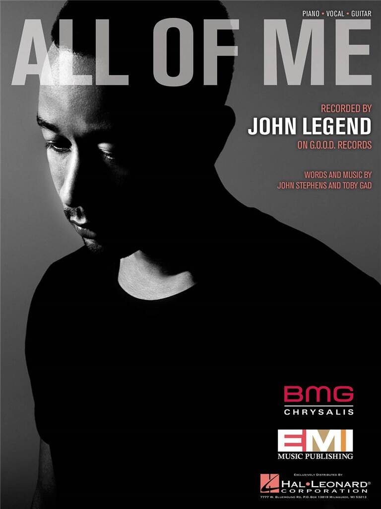 STEPHENS, GAD - ALL OF ME (REC. BY JOHN LEGEND) PIANO / VOCAL / GUITAR
