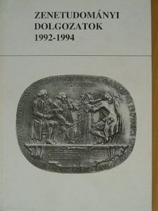 Zenetudományi dolgozatok 1992-1994 [antikvár]