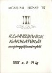 Csongor Dénes - Meghívó a Klasszikusok karikatúrái magángyűjteményből c. kiállítás megnyitójára [antikvár]