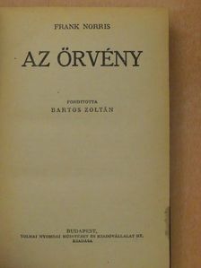 Frank Norris - Az örvény [antikvár]