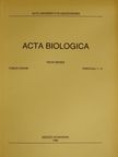 Amal A. Rady - Acta Biologica Tomus XXXVIII. Fasciculi 1-4. [antikvár]