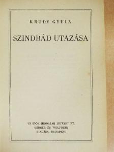 Krúdy Gyula - Szindbád három könyve [antikvár]