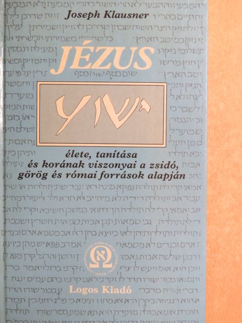 Joseph Klausner - Jézus [antikvár]