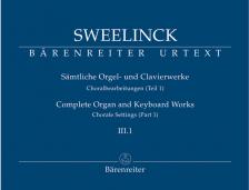 SWEELINCK - SAEMTLICHE ORGEL- UND CLAVIERWERKE III.1 CHORALBEARBEITUNGEN (TEIL 1) URTEX