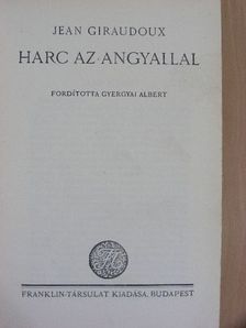 Jean Giraudoux - Harc az angyallal [antikvár]
