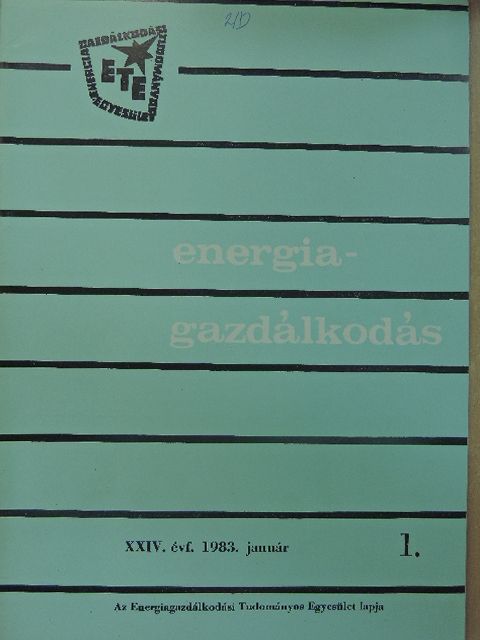 Bereznay István - Energiagazdálkodás 1983. január [antikvár]