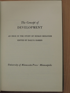 Ernest Nagel - The Concept of Development [antikvár]