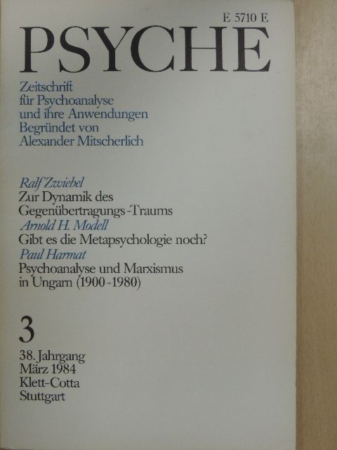 Arnold H. Modell - Psyche 3/1984. [antikvár]