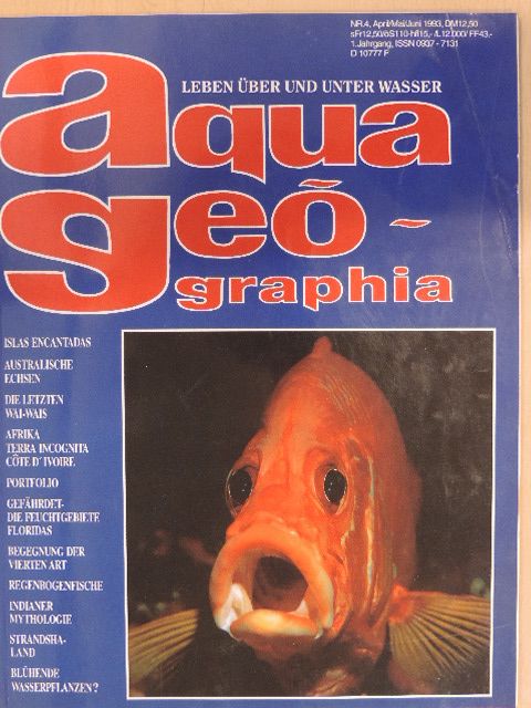 Heiko Bleher - Aqua Geographia 4/93 [antikvár]