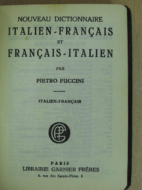 Nouveau dictionnaire italien-francais et francais-italien [antikvár]