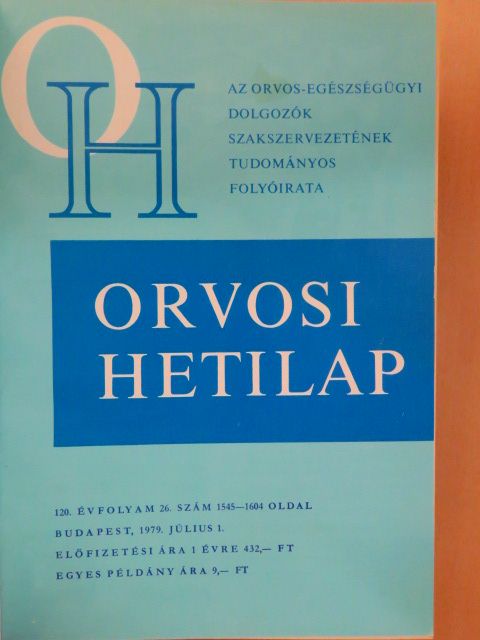 Dr. Borvendég János - Orvosi hetilap 1979. II. (fél évfolyam) [antikvár]