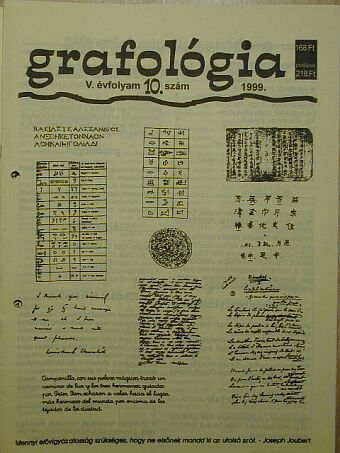 Dr. Forgách Katalin - Grafológia 1999. október [antikvár]