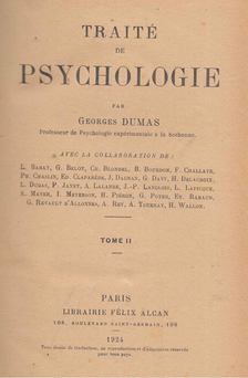 Georges Dumas - Traité de Psychologie [antikvár]