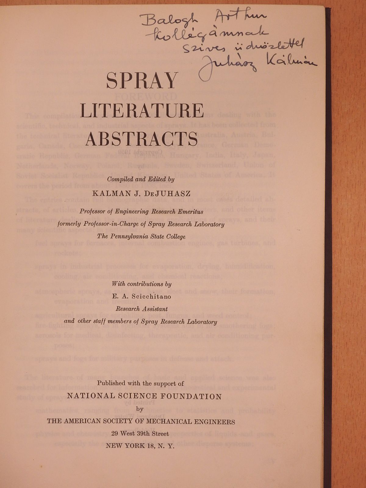 Juhász Kálmán - Spray literature abstracts (dedikált példány) [antikvár]