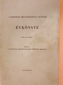 A Budapesti Orvostudományi Egyetem évkönyve 1963-64. tanév [antikvár]
