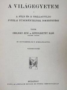 Cholnoky Jenő - A világegyetem [antikvár]