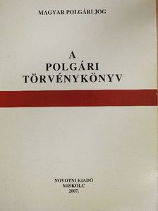 A polgári törvénykönyv [antikvár]