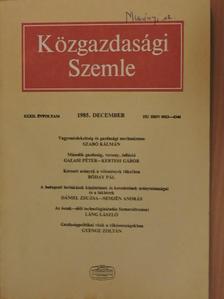 Bóday Pál - Közgazdasági Szemle 1985. december [antikvár]