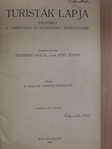 Bartis Ferenc - Turisták lapja 1923-1926. (vegyes számok) (14 db) [antikvár]