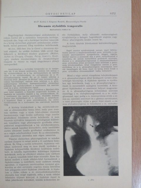 Dr. Bartosiewicz Gábor - Rheumás styloiditis temporalis [antikvár]