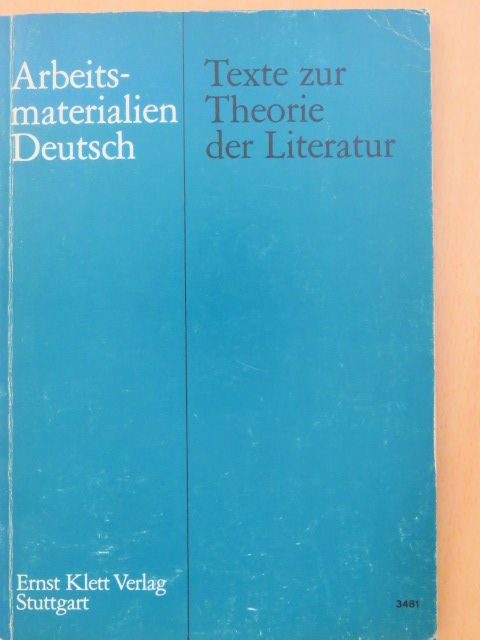 Dr. Dietrich Steinbach - Texte zur Theorie der Literatur [antikvár]