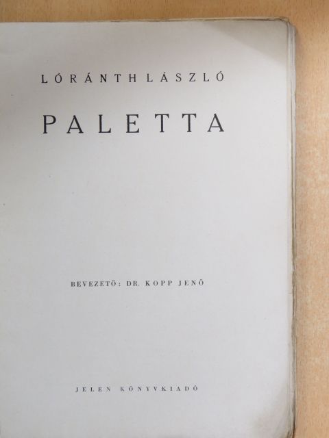 Barcsay Jenő - Paletta (rossz állapotú) [antikvár]