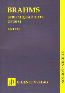 BRAHMS... - STREICHQUARTETTE OP.51 STUDIENPARTITUR URTEXT (SALOME REISER)