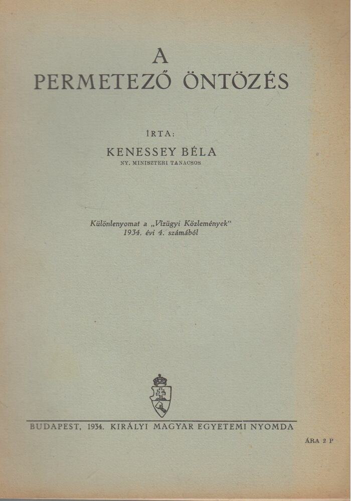 Kenessey Béla - A permetező öntözés [antikvár]