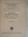 Elias Siberski - Untergrund und offene Gesellschaft [antikvár]