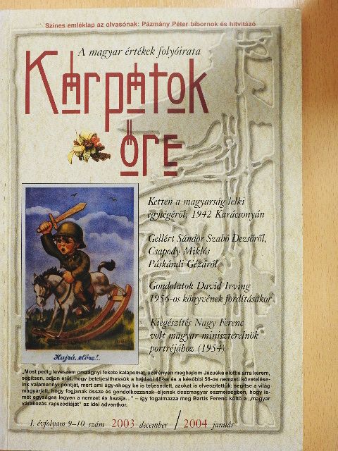 Bartis Ferenc - Kárpátok Őre 2003. december/2004. január [antikvár]