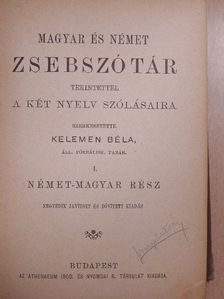 Magyar és német zsebszótár I-II. [antikvár]