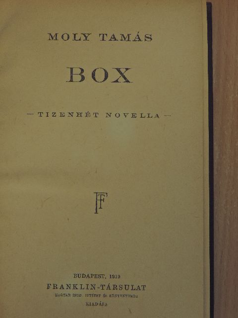Moly Tamás - Box [antikvár]