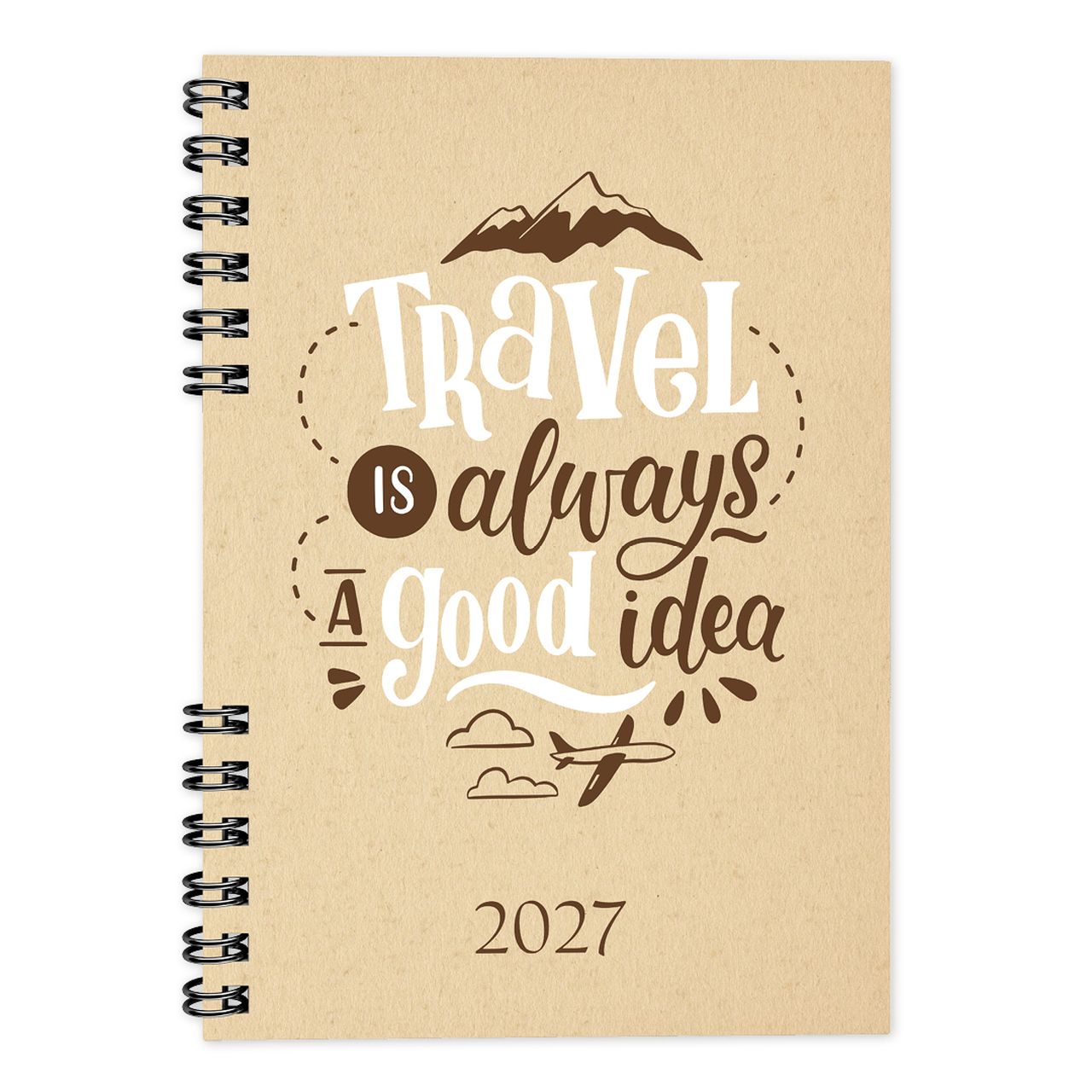 P4114 - 1266 - Határidőnapló Period ECO A/5 heti spirálos Travel 2027
