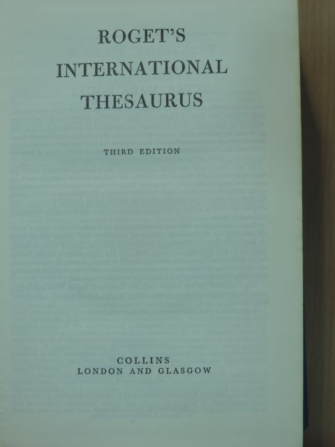 Peter Mark Roget - Roget's International Thesaurus [antikvár]