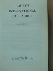 Peter Mark Roget - Roget's International Thesaurus [antikvár]