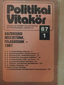 Politikai Vitakör 1987/1. [antikvár]