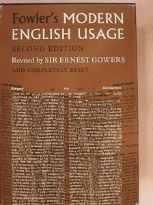 H. W. Fowler - A Dictionary of Modern English Usage [antikvár]
